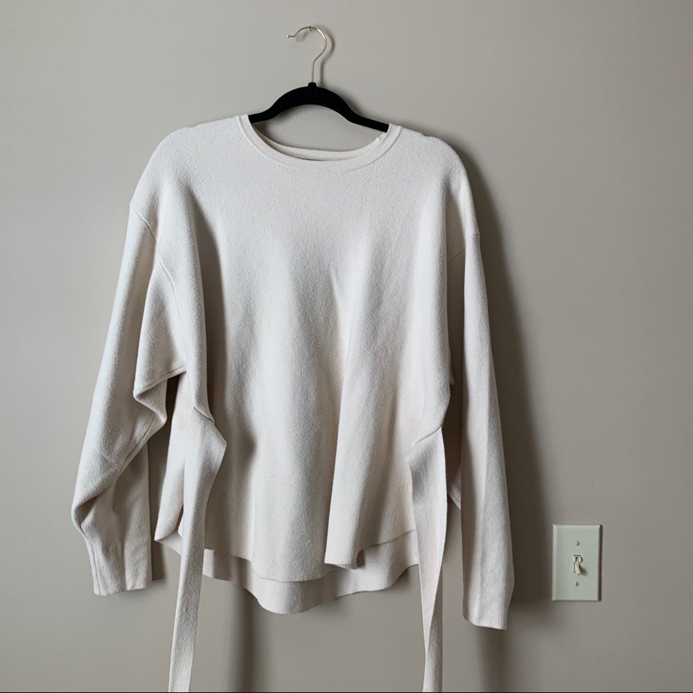 Modern Citizen Nara Tie-Front Knit Sweater